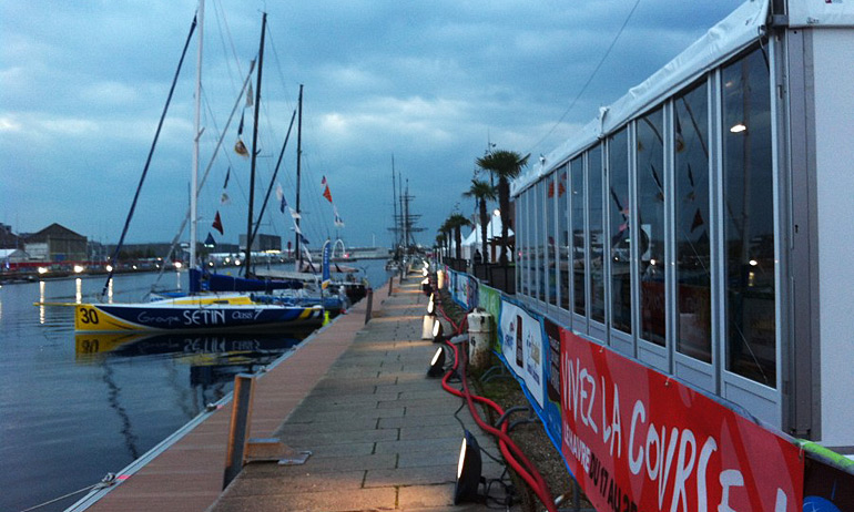 Groupe SETIN arrivé au village de la Transat Jacques Vabre