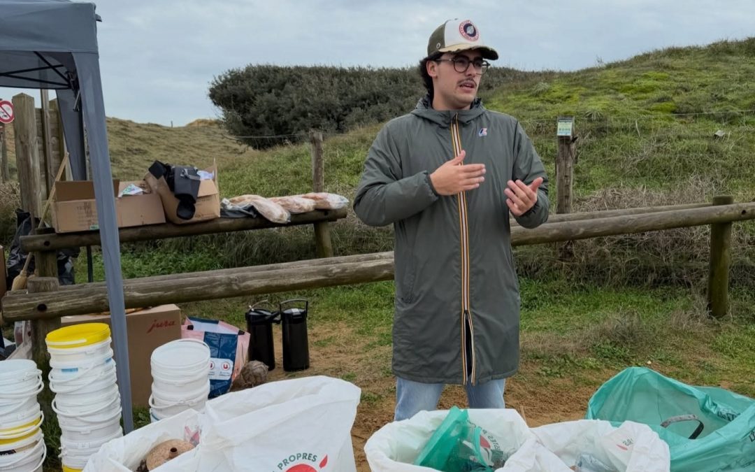 100 kilos de déchets ramassés sur la grande plage de Sauveterre !