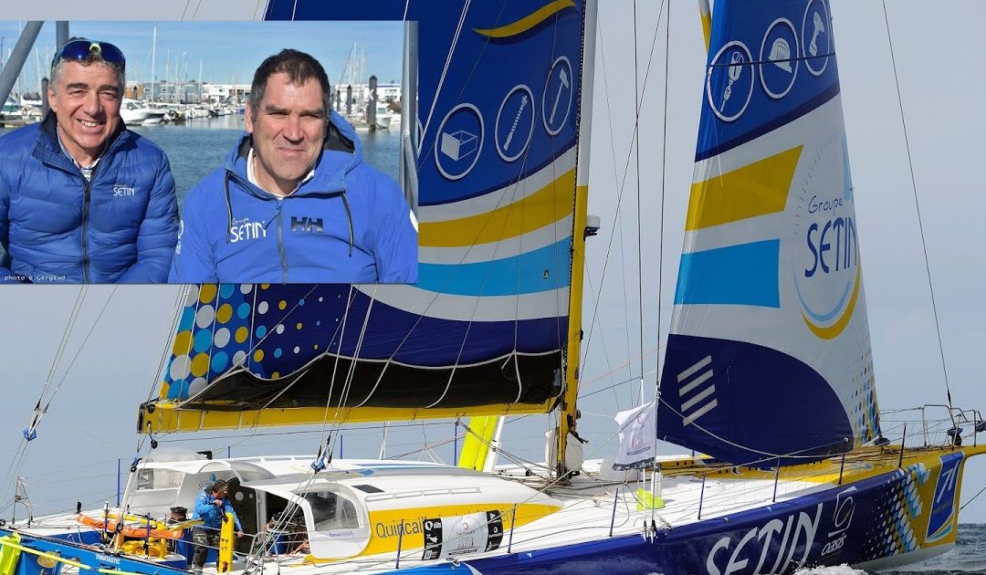 Manuel Cousin sur toutes les courses IMOCA en 2019, Gildas Morvan à ses côtés sur la Transat Jacques Vabre