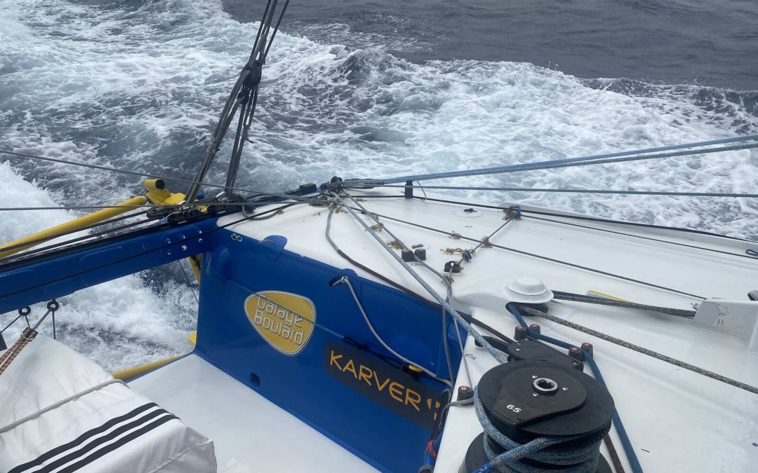 Manuel Cousin à la vacation du Vendée Globe